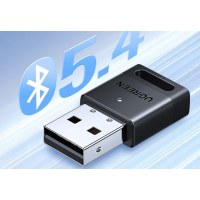 绿联USB蓝牙适配器5.4发射器蓝牙音频接收器适用台式机电脑蓝牙模块连接键盘鼠标蓝牙耳机音响即插即用