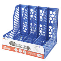 晨光 M&G 蜂窝形四联文件框 ADM95082 (蓝色) 个