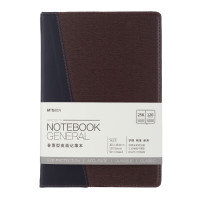 晨光 M&G 普惠型皮面笔记本 APYD2K78 25K (黑棕拼接) 120页 本