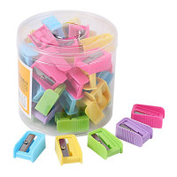 晨光 M&G 单孔卷笔刀 APS91211 手动 (红色黄色蓝色绿色紫色)(颜色随机) 50个/盒   1盒