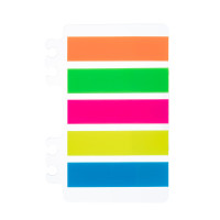 晨光 M&G 荧光膜指示标签 YS-20 48×12mm (5色) 20张/条 5条/包 包