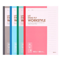晨光 M&G 无线装订本 笔记本 APYJQ411 A5 (颜色随机) 40页/本 10本/封