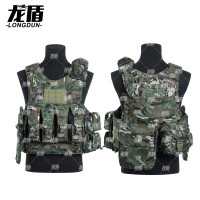 龙盾战术背心快拆全套防红外装备防弹衣军迷丛林荒漠尼龙面料水墨云纹夏