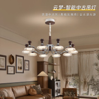 雷士照明护眼客厅吊灯卧室餐厅吊灯中式风简约中古风新款全光谱66