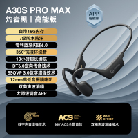 sanag塞那蓝牙耳机不入耳气传感无线运动型跑步专用新款A30SProMax.16G 黑色