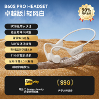 SANAG塞那骨传导蓝牙耳机 开放式运动耳机 跑步骑行不入耳游泳耳机B60SPro.32G 白色