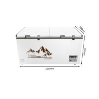 喜莱盛 冰柜 BD-T998 顶开门 960L 无级 机械控温 白色 直冷 0401012355&&