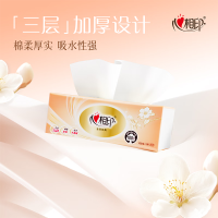 心相印抽纸金装经典系列可湿水面巾纸XS码卫生纸DT55100 132*180mm 3层100抽24包整箱