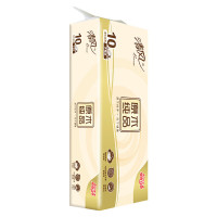 清风(Breeze)原木纯品4层75克*10*2提无芯卷纸