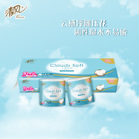 清风(Breeze)云柔纯品4层110克/卷*12卷筒卫生纸单提装
