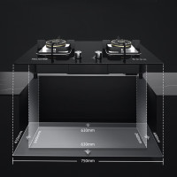 美菱 JZT-MZ-450L(HS) (含人工,不含辅材,天然气)家用燃气灶5.2KW大火力猛火双眼灶具 熄火保护