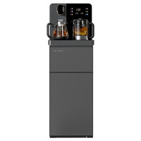 美菱 家用饮水机 MY-T97 喷淋煮茶立式下置水桶茶吧机 柔和磨砂面 大屏触控语音遥控 水位监测防溢水