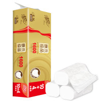 清风原木金装系列无芯卷纸 4层加厚1.6千克14卷一提 柔软细腻无芯卷纸B02DBMJ