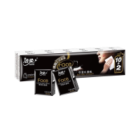 洁柔手帕纸 黑Face4层8片*12包纸巾小包 古龙香水味 强韧可湿水 3提装