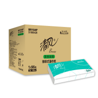 清风双层60抽*100包抽纸大规格商用家用餐厅客房纸巾整箱BR10A