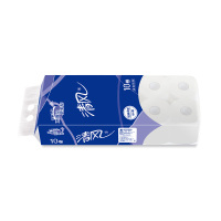 清风商用卷纸纸巾3层180段*10卷*10提整箱易溶解卷筒卫生纸B22BA