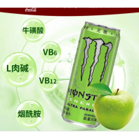 魔爪(Monster)功能饮料能量饮料无糖苹果330ml*12罐整箱装