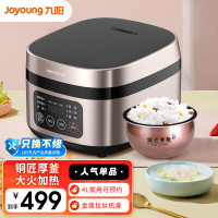九阳电饭煲家用4L智能预约电饭锅大火力铜匠厚釜内胆F40FY-F330