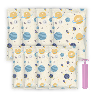 太力AZ436星球真空袋九件套-中号45*70cm(4个)小号 56*80cm(4个)手泵1个