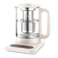 爱仕达ASD养生壶多功能1.5L智能家用全自动触屏面板电热烧水壶高硼硅玻璃花茶养生壶AW-D15B357