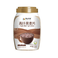 阴山优麦 高纤黑麦片黑小麦原味冲饮冲调早餐代餐 高纤1000g