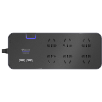 公牛(BULL)H306U 1.8米抗电涌插座