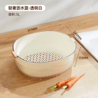 慧吉洗菜盆沥水篮子大号(10个)