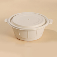 君子风1500桶淀粉基米黄色77*39*39.5cm 200套/箱 餐盒