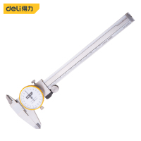 得力 DL92150B带表卡尺专业(红)150mm