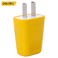 得力 T18296电源插头(黄)二插250V~10A