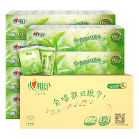 斑布(Babo)茶语4层7片12包*6条纸巾(整箱销售新旧交替)