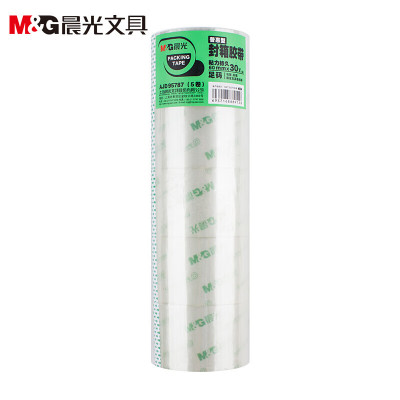 晨光 普惠普透封箱胶带60mm*30y5卷 AJD95787