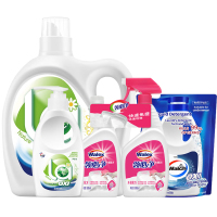 威露士洗衣套装(洗衣液3L+300ml内衣净+领必净500ml*2瓶+手洗洗衣液500ml)