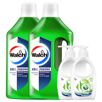 威露士多用途消毒液(青柠)1L*2瓶+内衣净300ml*2瓶