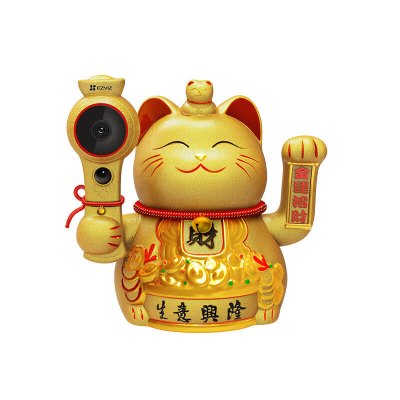 萤石招财猫互联网摄像机CS-HTQ2S手机远程AI人形检测人形追踪星光夜视