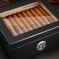 优利德CIGARLOONG茄龙雪茄盒醇香雪松木保湿盒大容量家用烟盒 CLA-21KM1