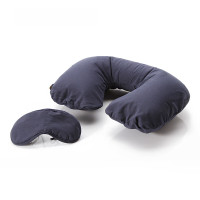 英国蓝旅Travel Blue蓝旅(TRAVEL BLUE)充气u型枕套装适用旅行飞机高铁汽车舒适护颈遮光睡眠套件