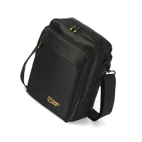 蓝旅(TRAVEL BLUE)单肩包男士背包 休闲斜挎商务时尚男包小包防泼水 10.6寸黑色