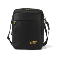 英国蓝旅Travel Blue都市包单肩包男士背包 休闲斜挎商务时尚男包小包防泼水 9.7寸(黑色)