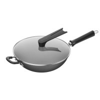 九阳 不锈铸铁炒锅 32Cm 0涂层平底锅CF32-C786