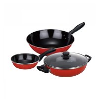 苏泊尔(SUPOR)锅具套装厨房炒锅汤锅奶锅三件全套家用厨具套装 T0933T三件套 明火专用