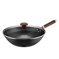 苏泊尔(SUPOR)精铁炒锅32cm无涂层不锈炒菜锅明火专用 VC32BH01[拍6口整箱发] 32cm