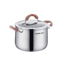 苏泊尔supor小红圈304不锈钢汤锅芯彩系列20cm明火电磁炉通用RT20AA1