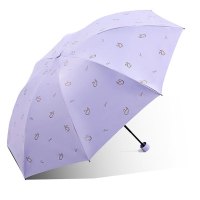 天堂伞 57*8三折晴雨伞 蔻玉纺黑胶31154E天鹅恋曲