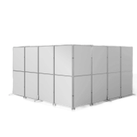 鑫禹恒北京办公室隔断移动屏风可折叠移动高隔断板式隔墙屏风隔断简约 长1米*高2米全板式含脚