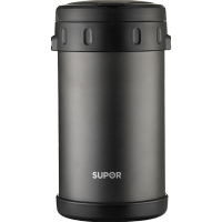 苏泊尔保温饭盒大容量长效保温 夜幕黑 3层 2.3L