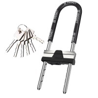 U型锁玻璃门锁双开门锁商铺办公室门锁挂锁加长42cm