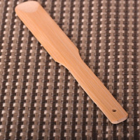 中锐智采 3支装竹质馅挑 包饺子工具包馄饨包子奶油 小抹刀 挖陷勺 (小)