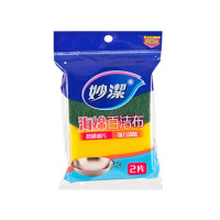 妙洁 海绵百洁布4片装强吸水厨房刷碗海绵擦家用 清洁刷锅神器