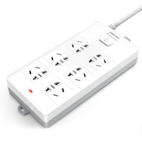 得力(deli) 18168-03 18168-03 插座插排插线板接线板排插 拖线板 新国标得力6组合孔 3米